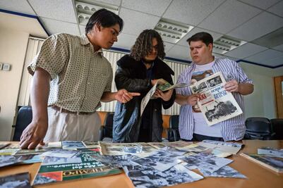 El trío de jóvenes que busca reconstruir la memoria del terremoto del 85