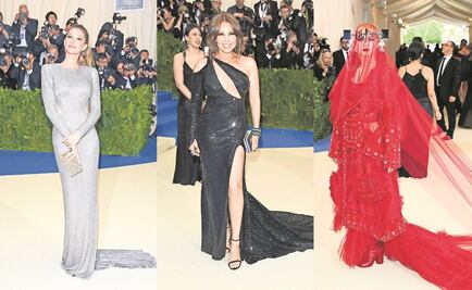 Escotes y brillos predominan en gala del Met