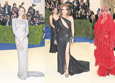 Escotes y brillos predominan en gala del Met