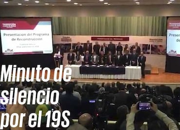Sheinbaum guarda minuto de silencio por el 19S