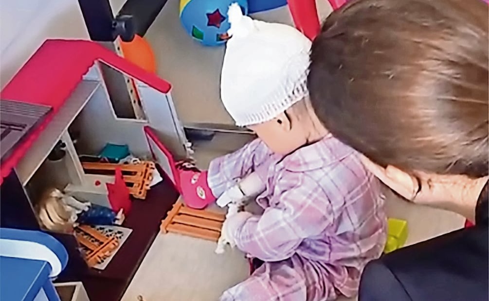 La pequeña Jazlyn Azulet avanza favorablemente, aunque aún requiere una cirugía. Foto: Especial