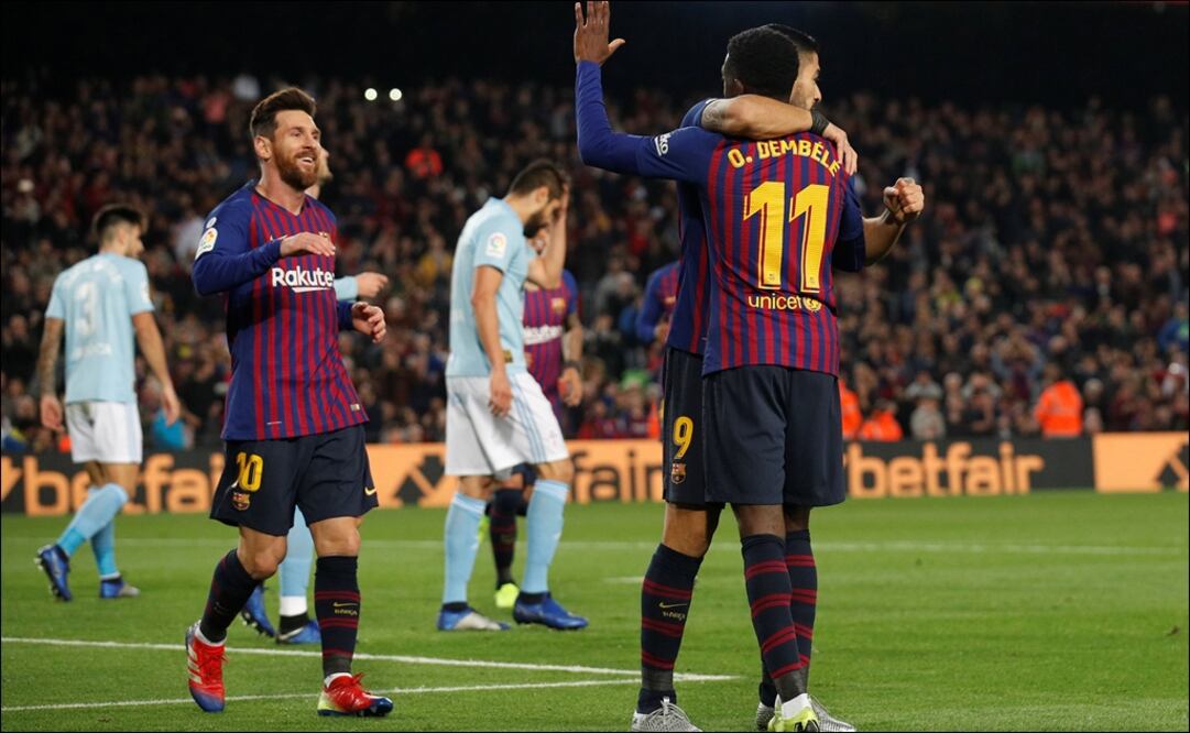 Partido en el Camp Nou. Foto: Reuters
