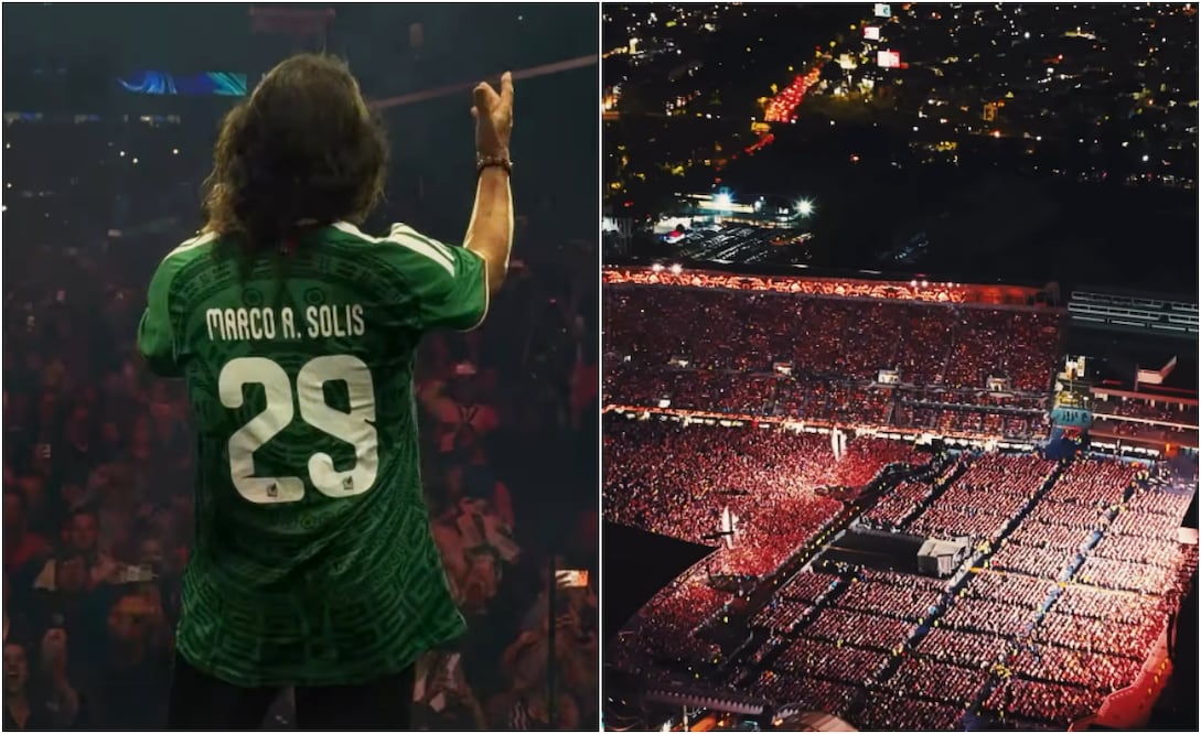 Marco Antonio Solis, "el Buki", en su concierto del sábado 23 de mayo en el Estadio GNP Seguros.
Fotos: Instagram, vía @marcoantoniosolis_oficial