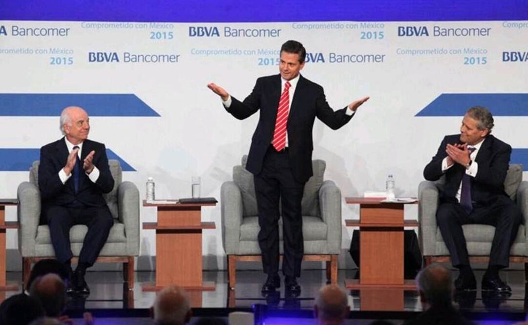 Durante la reunión anual de consejeros de BBVA Bancomer, el mandatario aseguró que el gobierno tiene la obligación de cumplir la ley. (Foto: Lucía Godínez/EL UNIVERSAL )