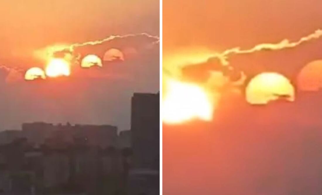 Siete soles aparecen en el cielo de Chengdu: ¿Qué causó este inusual fenómeno?. Foto: Captura de pantalla