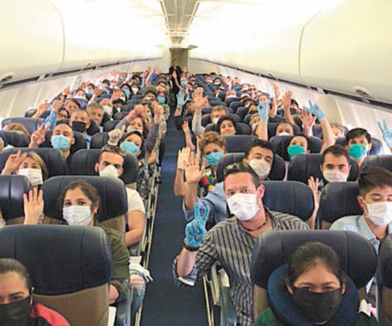 La Cancillería mexicana coordinó un vuelo para regresar a los connacionales que se encontraban varados en Países Bajos y Ghana. Foto: TOMADA DE TWITTER