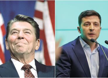 De Reagan a Zelenski, las estrellas que saltaron de la televisión a la política