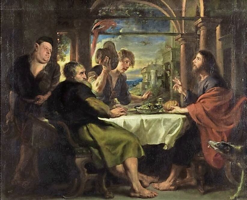 Peter Paul Rubens pintó la cena bíblica con un enfoque barroco, enfatizando la emoción del momento./ Museo del Prado