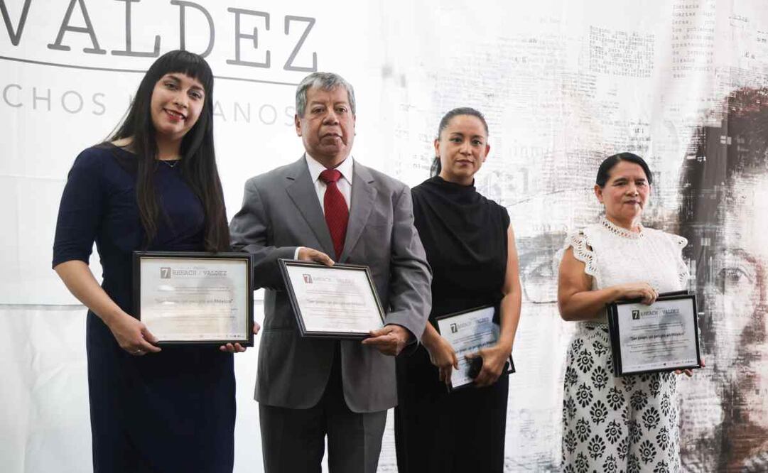 Mariana Betanzos, Hugo José Jiménez de la Cruz (padre de Laura Jiménez), Alicia Fernández y Balbina Flores / Foto: Carlos Jiménez. EL UNIVERSAL