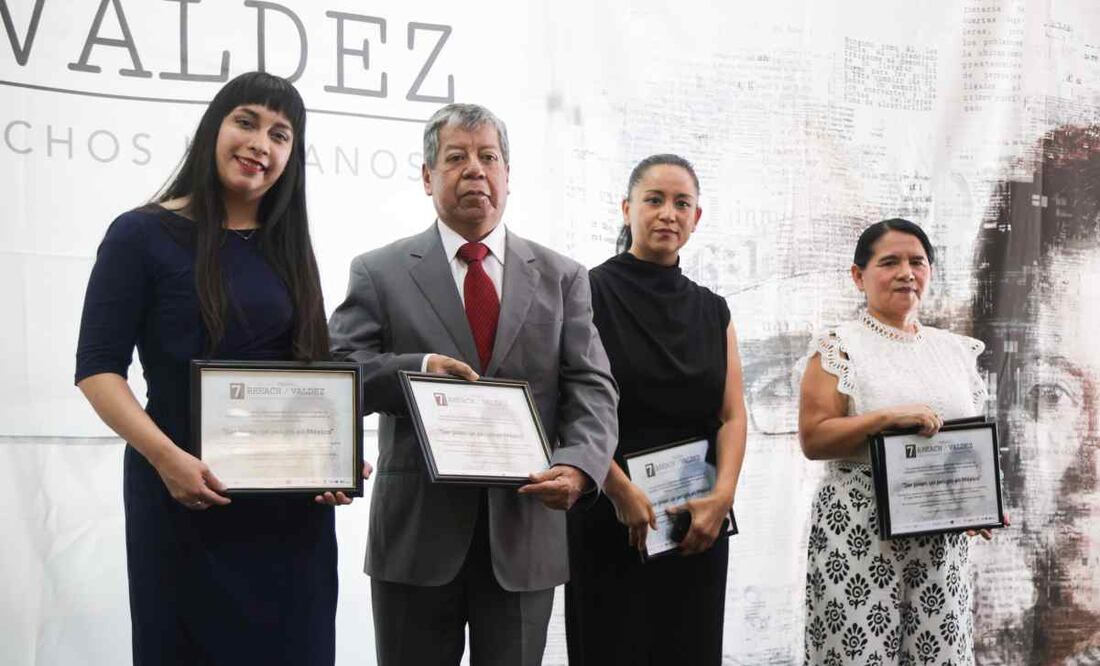 Mariana Betanzos, Hugo José Jiménez de la Cruz (padre de Laura Jiménez), Alicia Fernández y Balbina Flores / Foto: Carlos Jiménez. EL UNIVERSAL