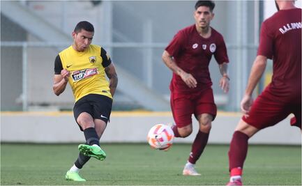 Orbelín Pineda se luce con doblete en la pretemporada del AEK de Atenas
