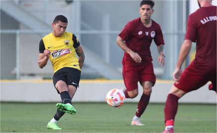 Orbelín Pineda se luce con doblete en la pretemporada del AEK de Atenas