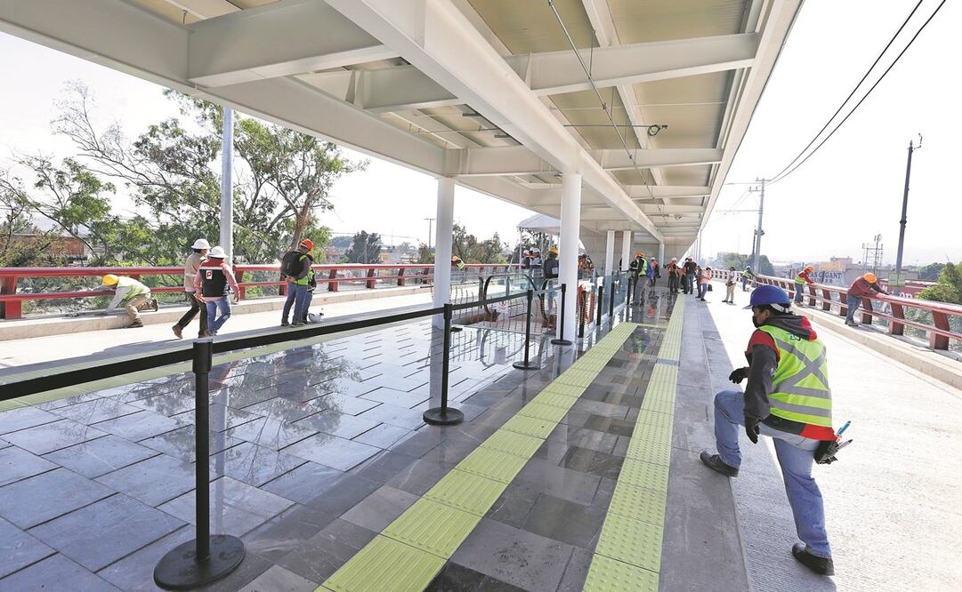 El Trolebús Elevado Ermita-Iztapalapa tiene una longitud de 7.4 kilómetros para nueve estaciones intermedias y dos terminales. Foto: Berenice Fregoso/ EL UNIVERSAL