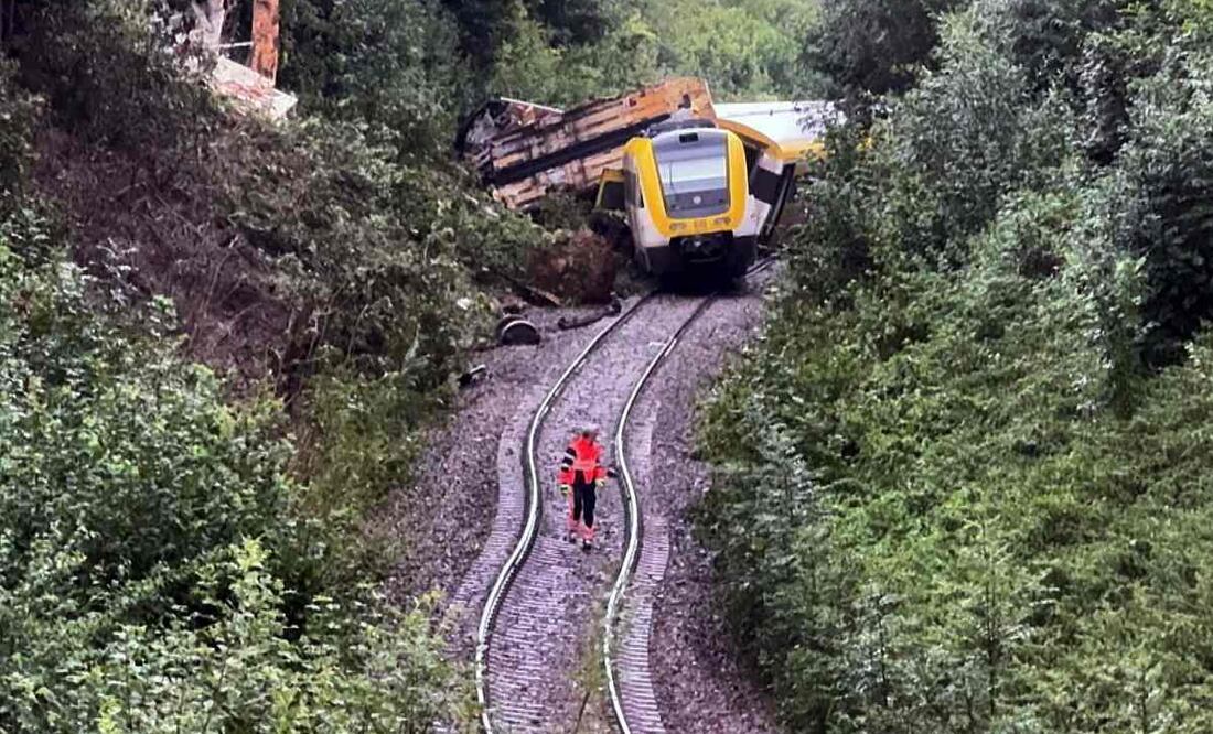 Descarrilamiento de tren en Alemania deja al menos tres muertos. (27/07/25) Foto: EFE