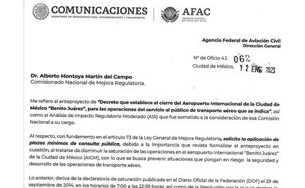 Buscan cerrar el AICM a vuelos de carga vía fast track
