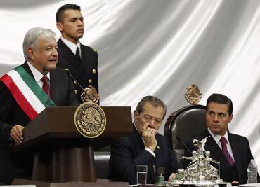 Así reaccionó Peña Nieto durante el discurso de AMLO