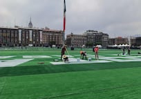 A contrarreloj, siguen los preparativos para la Mega Clase de Fútbol en el Zócalo; buscan establecer un nuevo récord Guinness