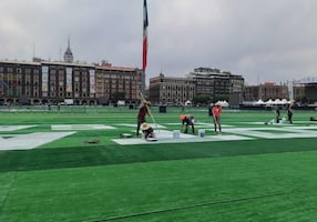 A contrarreloj, siguen los preparativos para la Mega Clase de Fútbol en el Zócalo; buscan establecer un nuevo récord Guinness
