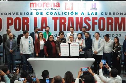 Morena, Verde y PT acuerdan ir en coalición para buscar el gobierno de la CDMX