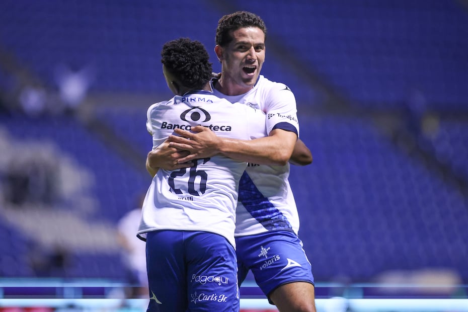 Eduardo Mustre en festejo de gol con Puebla, durante la Jornada 5 del Apertura 2026 - Foto: Imago7