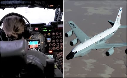 Así es por dentro el Boeing RC-135V Rivet Joint; avión militar de EU sobrevoló cerca de México