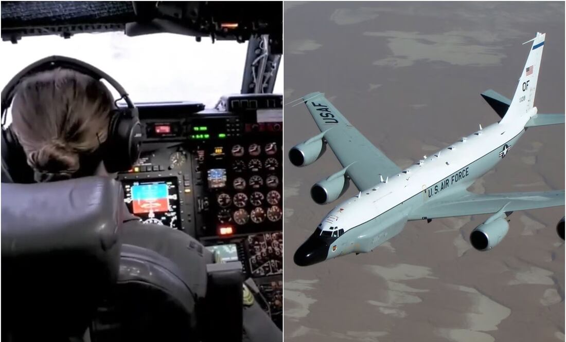 Así es por dentro el Boeing RC-135V Rivet Joint; avión militar de EU ...