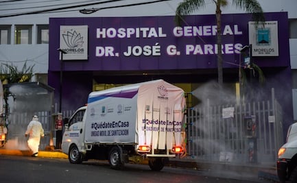 Sanitizan hospitales y espacios públicos en Morelos; van 32 muertos por Covid-19