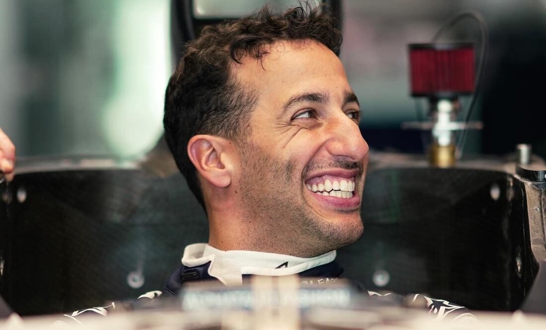 Daniel Ricciardo en pruebas con AlphaTauri - Foto: @AlphaTauriF1 en Twitter