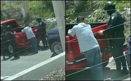 Captan a policía estatal presuntamente contando fajo de billetes en Sinaloa