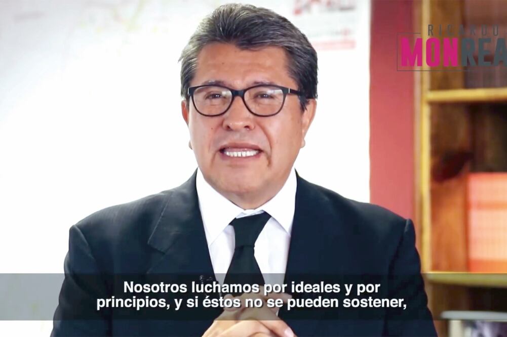Comunicación. En un video difundido en redes sociales, Ricardo Monreal reconoció que ha platicado con varias fuerzas políticas, pero que no ha aceptado ninguna invitación (ARCHIVO. EL UNIVERSAL)
