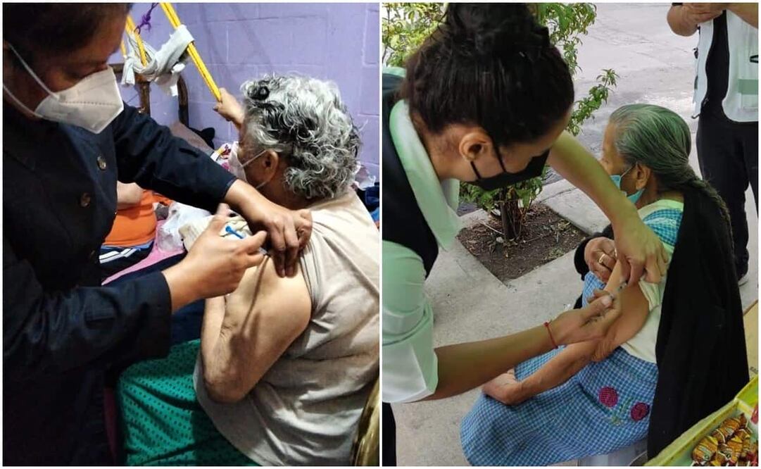 La Secretaría de Salud informó sobre la vacunación de personas postradas en domicilio. Foto: Especial