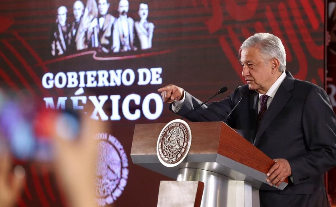 El presidente Andrés Manuel López Obrador en Palacio Nacional. Foto: Berenice Fregoso/EL UNIVERSAL