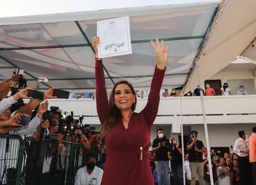 "Mara" Lezama recibe constancia de mayoría como gobernadora electa de Quintana Roo