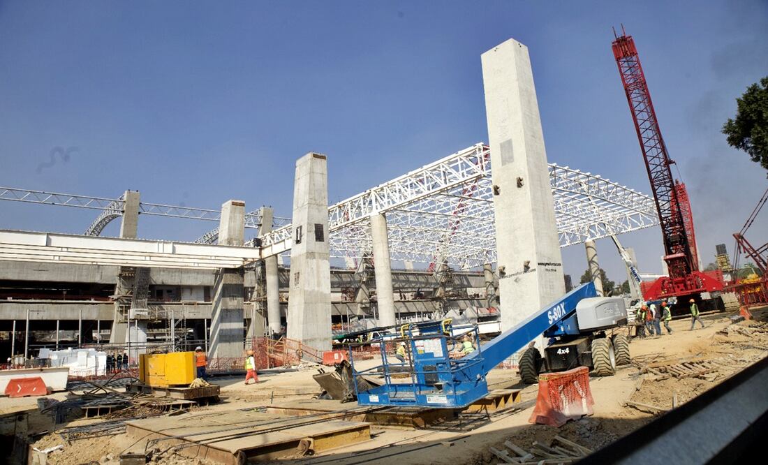 Tren Interurbano México-Toluca construcción del Tramo III. Foto: Yaretzy M. Osnaya/EL UNIVERSAL