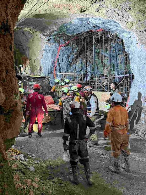 El Comando Unificado informó que a las 10:36 horas de la mañana de este miércoles 8 de abril de 2026 fue rescatado con vida el segundo trabajador de la mina Santa Fe, Sinaloa. Foto: X @CNPC_MX