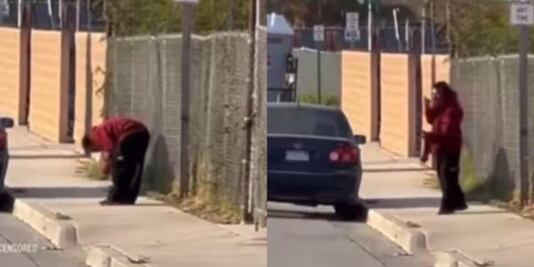 Sorprenden en California a un indigente lamiendo una pierna humana