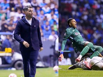 Nicolás Larcamón, enojado por no poder opinar del arbitraje tras lesión de Kevin Mier; "volvemos a sufrir otro llamativo error"