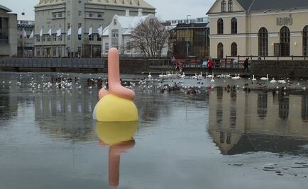 Confunden escultura en Islandia con un miembro masculino