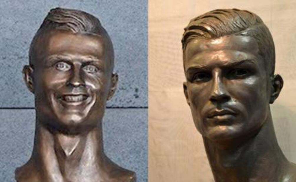 Cristiano Ronaldo estrena nuevo busto