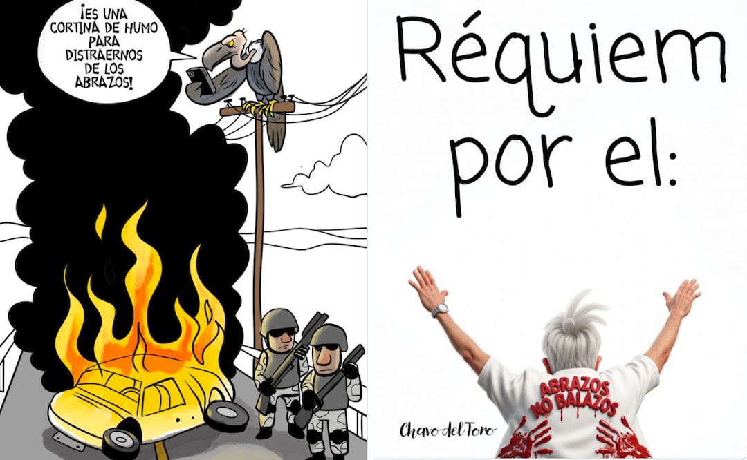 El Mencho protagoniza los cartones de la prensa nacional tras bloqueos en México. Foto: Captura de pantalla