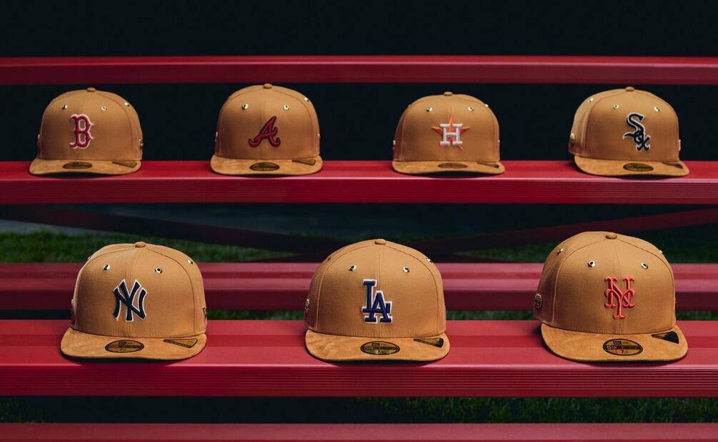 Gorras 59FIFTY y 19TWENTY de New Era. Foto: Cortesía Timberland y New Era