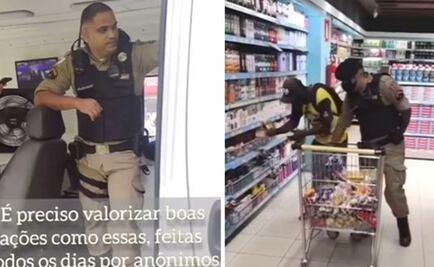 “Puedes llevar todo lo que necesitas”: el gesto de un policía hacia un joven que le pidió de comer