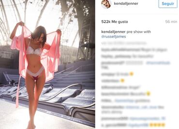 Kendall Jenner posa con diminuta lencería