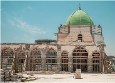 Descubren 5 bombas ocultas en la histórica mezquita de al-Nouri en la ciudad de Mosul