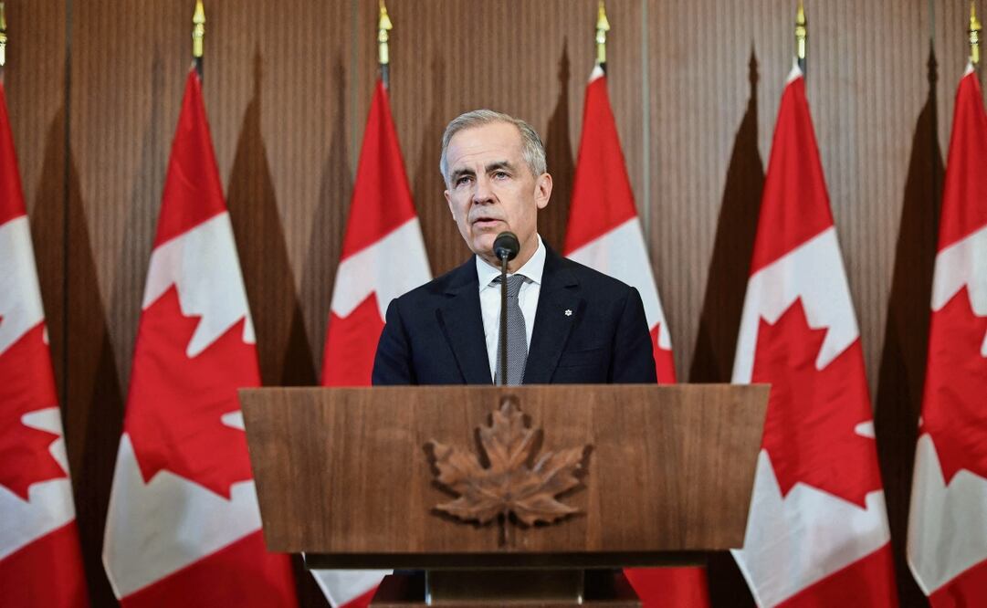 El primer ministro canadiense, Marc Carney, ayer después de una reunión con su gabinete en la capital federal de Ottawa. (28/03/2025) Foto: Dave Chan | AFP