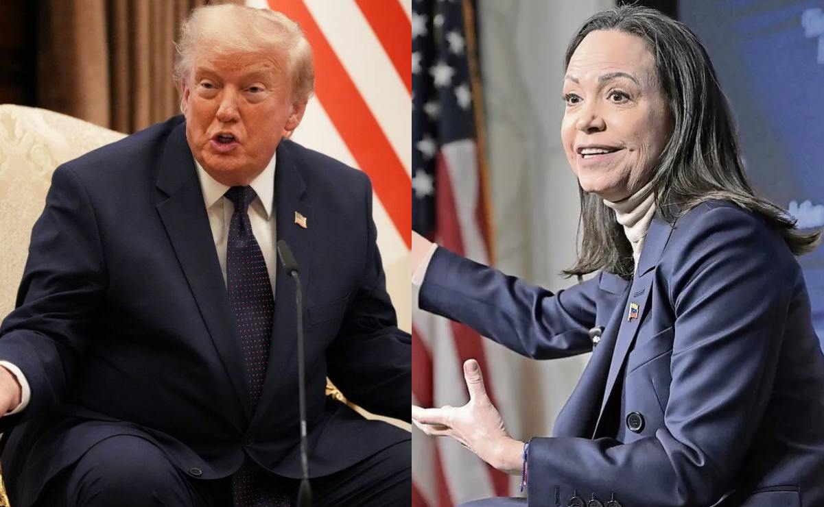 Trump asegura que no pidió a la dirigente opositora aplazar su retorno al país. (08/07/26) Foto: Archivo EL UNIVERSAL