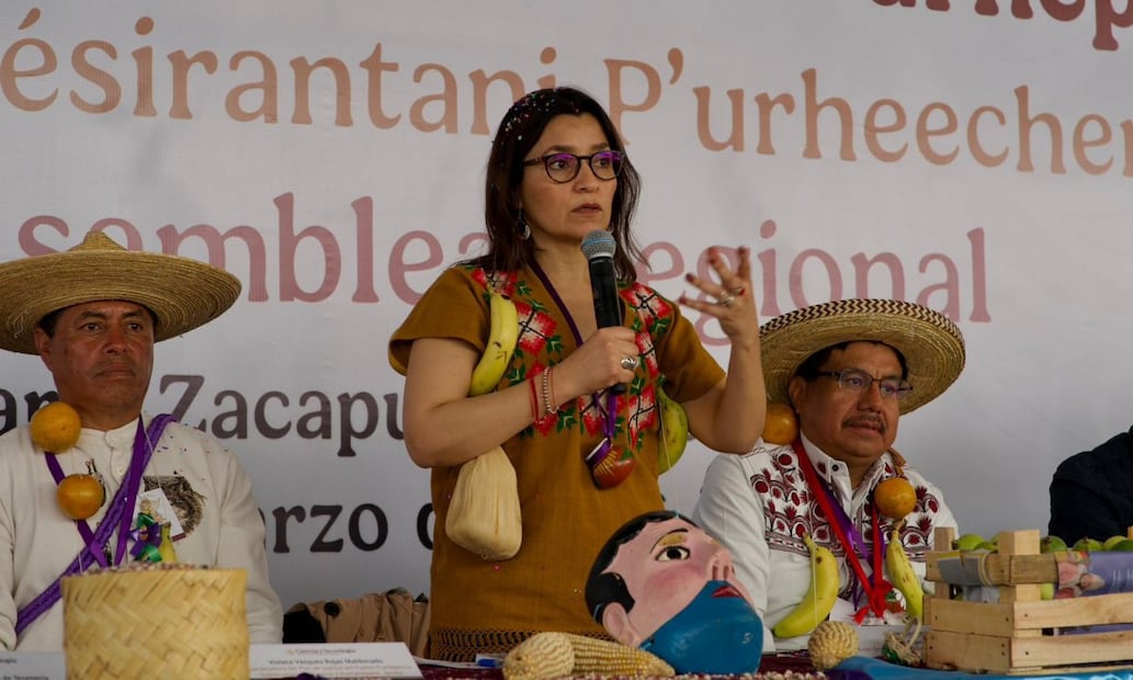Violeta Vázquez Rojas, coordinadora del Plan de Justicia. Foto: Secretaría de Ciencia, Humanidades, Tecnología e Innovación
