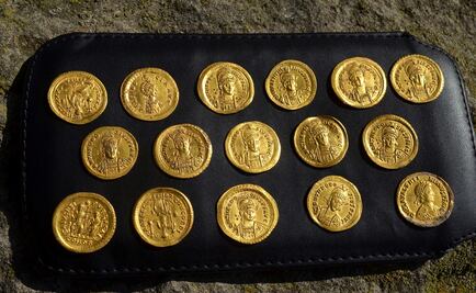 Hallado un tesoro de monedas de oro bizantinas del siglo V