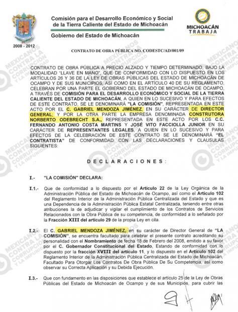 Dio en Michoacán contrato sospechoso a Odebrecht; AMLO lo nombra director de seguridad: Mexicanos contra la Corrupción