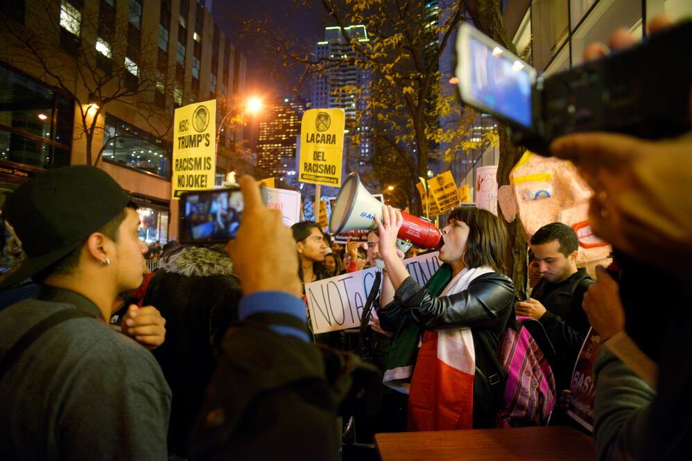 Las manifestantes recorrieron las calles de Nueva York (AP)